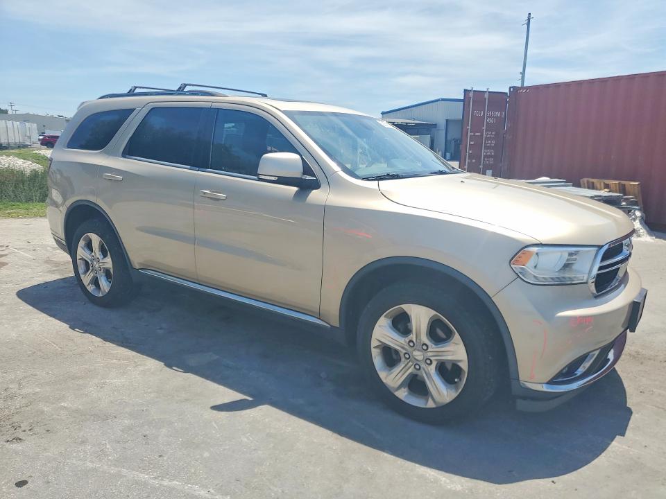 2015 Dodge Durango VIN 1C4RDJDG0FC843843 COPART salvage auction — SIDE, Fl - Cert Of Title Slvg Rebuildable, sold $2,450 on 2026-07-02 (photo 4)