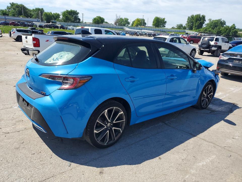 2022 Toyota Corolla VIN JTNC4MBE8N3182386 COPART salvage auction — FRONT END, Mo - Salvage Certificate Of Title, sold $7,400 on 2026-07-17 (photo 3)