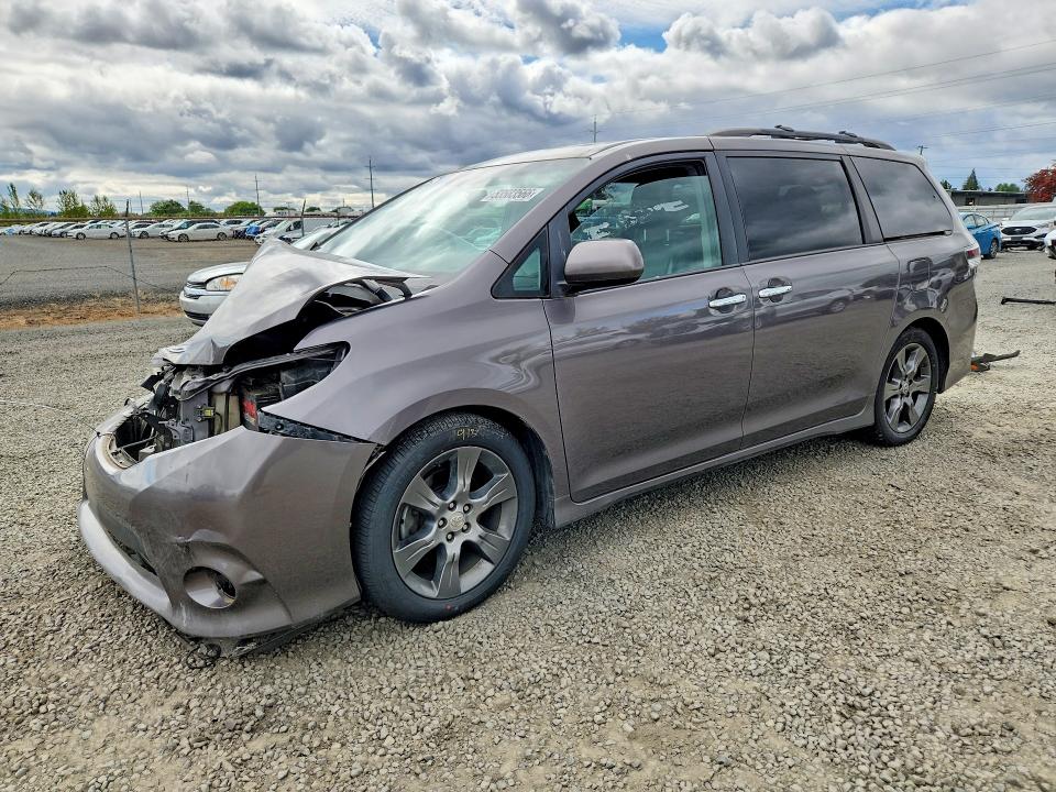 2015 Toyota VIN 5TDXK3DC4FS634853 COPART salvage auction — FRONT END, Or - Salvage Title Certificate, sold $4,200 on 2026-07-14 (photo 1)