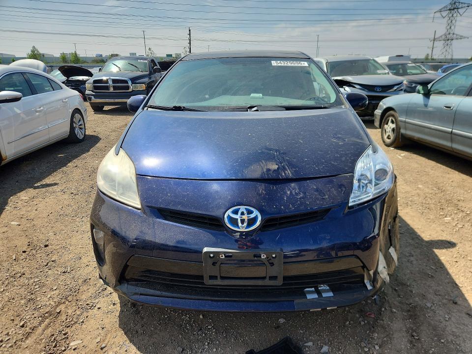 2012 Toyota Prius VIN JTDKN3DU0C1532789 COPART salvage auction — FRONT END, Il - Salvage Certificate, sold $525 on 2026-07-14 (photo 5)