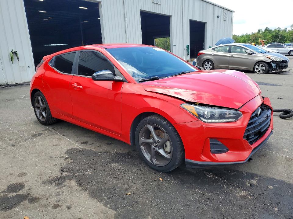 2019 Hyundai Veloster VIN KMHTG6AF6KU017391 COPART salvage auction — FRONT END, Fl - Certificate Of Destruction, sold $2,250 on 2026-07-20 (photo 4)