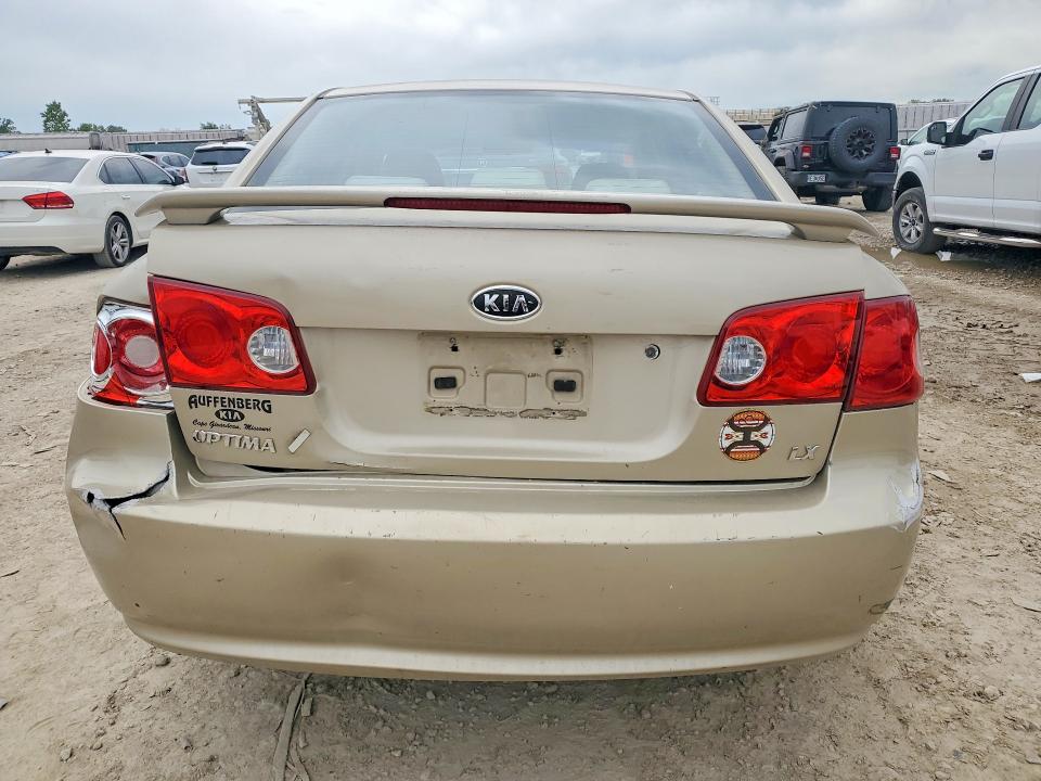 2008 Kia Optima VIN KNAGE123285269044 COPART salvage auction — REAR END, Ks - Cert Of Title-Salvage, sold $525 on 2026-07-07 (photo 6)