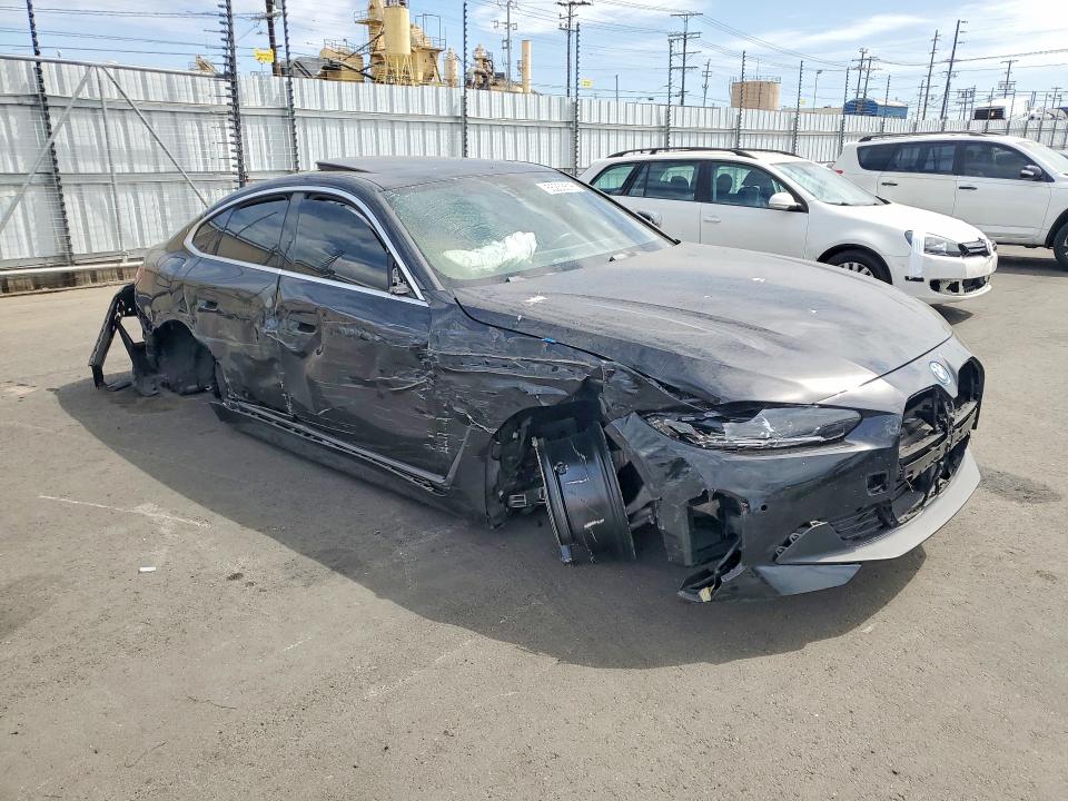 2024 BMW I4 VIN WBY43AW05RFS37324 COPART salvage auction — SIDE, Ca - Salvage Certificate, sold $6,800 on 2026-07-27 (photo 4)