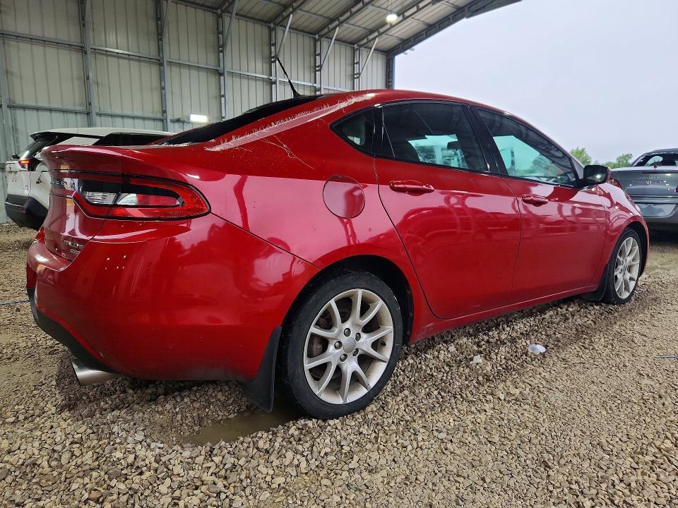 2013 Dodge Dart VIN 1C3CDFBH6DD149734 COPART salvage auction — HAIL, Mo - Salvage Certificate Of Title, sold $70 on 2026-09-08 (photo 3)