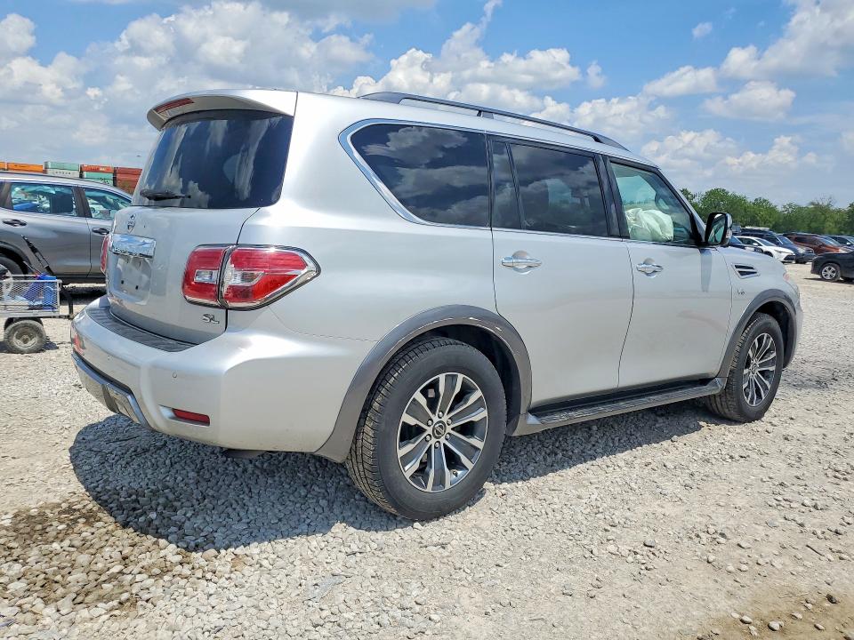 2020 Nissan Armada VIN JN8AY2NC0L9619908 COPART salvage auction — FRONT END, Oh - Cert Of Title-Salvage, sold $8,000 on 2026-07-31 (photo 3)