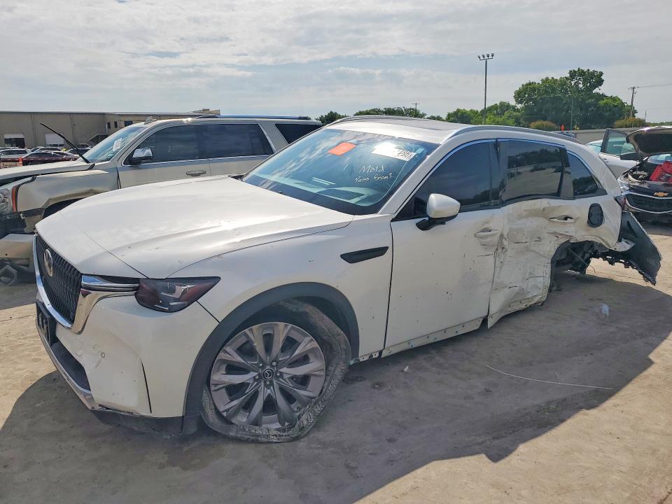 2024 Mazda Cx-90 VIN JM3KKDHD5R1131442 COPART salvage auction — SIDE, TX - SALVAGE VEHICLE TITLE, sold $6,600 on 2026-07-30 (photo 1)