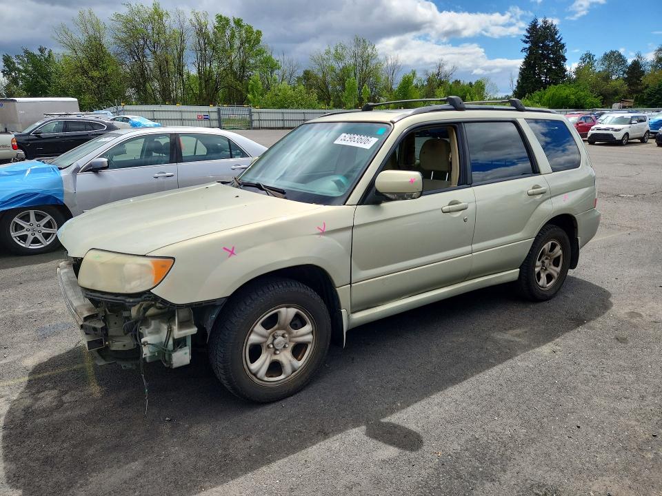 2006 Subaru Forester VIN JF1SG65696H744278 COPART salvage auction — FRONT END, Or - Salvage Title Certificate, sold $450 on 2026-07-13 (photo 1)