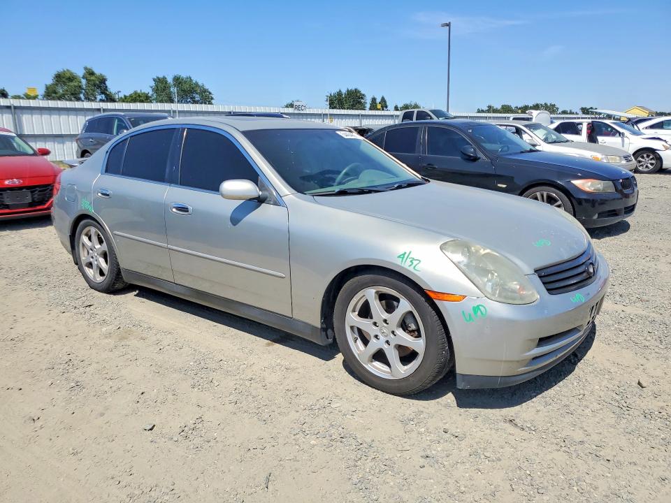2003 Infiniti G35 VIN JNKCV51E03M308108 COPART salvage auction — Burn Engine, Ca - Salvage Certificate, sold $450 on 2026-07-16 (photo 4)