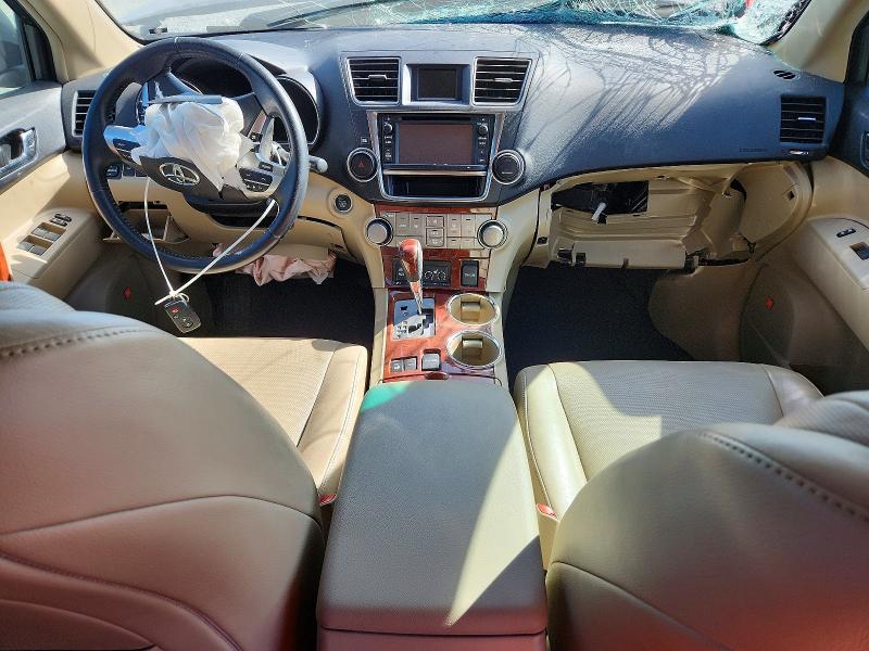 2013 Toyota Highlander VIN 5TDDK3EH8DS227435 COPART salvage auction — FRONT END, Sc - Cert Of Title-Salvage, sold $1,750 on 2026-07-20 (photo 8)