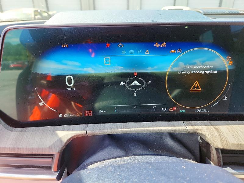 2025 Kia Telluride VIN 5XYP54GCXSG592267 COPART salvage auction — FRONT END, Ky - Cert Of Title-Salvage, sold $2,150 on 2026-07-30 (photo 9)