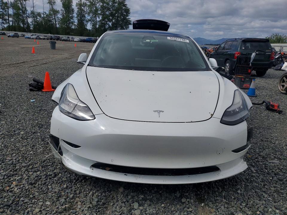 2020 Tesla VIN 5YJ3E1EAXLF709112 COPART salvage auction — FRONT END, Salvage Title, sold $60 on 2026-07-27 (photo 5)
