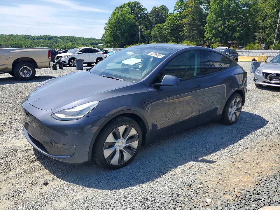 2021 Tesla Model y VIN 5YJYGDEE1MF140656 COPART salvage auction — REAR END, NC - SALVAGE CERTIFICATE OF TITLE, sold $825 on 2026-07-30 (photo 1)