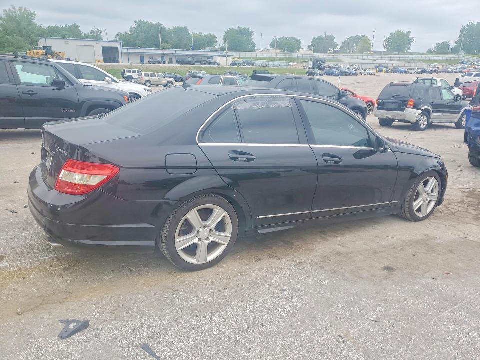 2011 Mercedes-benz C class VIN WDDGF8BB0BR157946 COPART salvage auction — FRONT END, MO - CERT OF TITLE-REPOSSESSED (P), sold $2,150 on 2026-07-31 (photo 3)