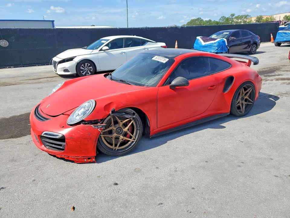 2014 Porsche 911 VIN WP0AD2A96ES166777 — COPART salvage auction photo