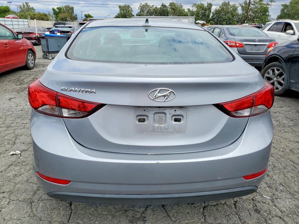 2015 Hyundai VIN 5NPDH4AE6FH599378 COPART salvage auction — VANDALISM, Ca - Salvage Certificate, sold $675 on 2026-07-02 (photo 6)