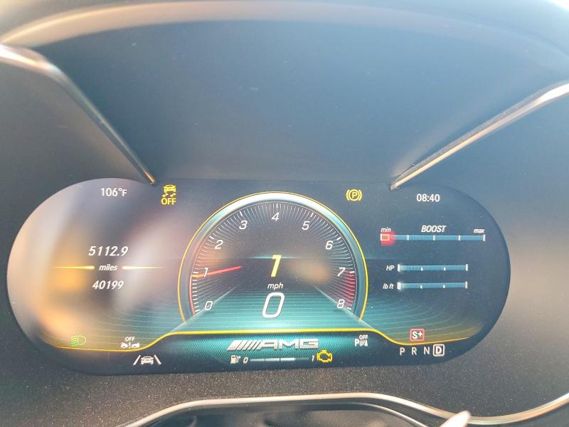 2020 Mercedes-benz AMG GT VIN WDDYK8AA2LA025019 COPART salvage auction — REAR END, Fl - Cert Of Title Slvg Rebuildable, sold $55,500 on 2026-07-10 (photo 9)