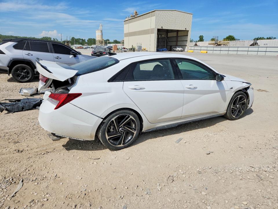 2023 Hyundai VIN KMHLR4AF0PU587182 COPART salvage auction — REAR END, MO - SALVAGE CERTIFICATE OF TITLE, sold $100 on 2026-07-28 (photo 3)