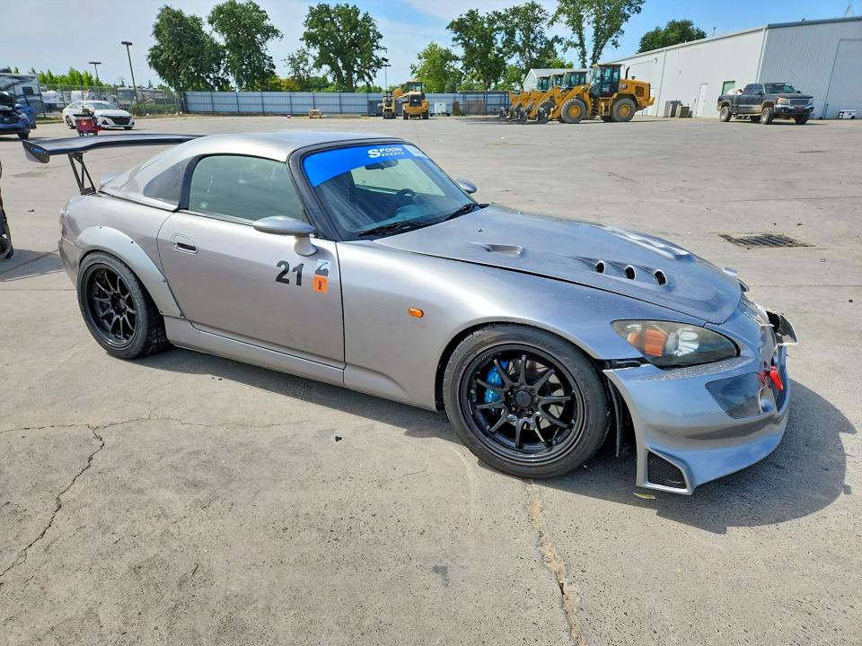 2001 Honda S2000 VIN JHMAP114X1T001517 COPART salvage auction — FRONT END, Ca - Salvage Certificate, sold $21,100 on 2026-07-13 (photo 4)