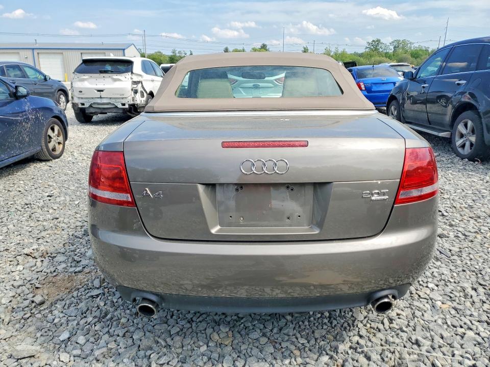 2007 Audi A4 VIN WAUDF48H27K029867 COPART salvage auction — MINOR DENT/SCRATCHES, Ma - Cert Of Title-Reconstrctd Coll, sold $575 on 2026-07-29 (photo 6)