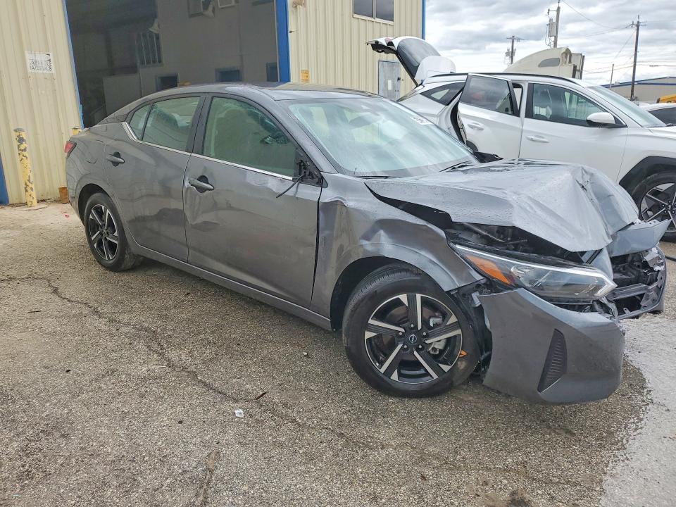 2025 Nissan Sentra VIN 3N1AB8CV1SY378165 COPART salvage auction — FRONT END, Tx - Salvage Vehicle Title, sold $3,150 on 2026-07-02 (photo 4)