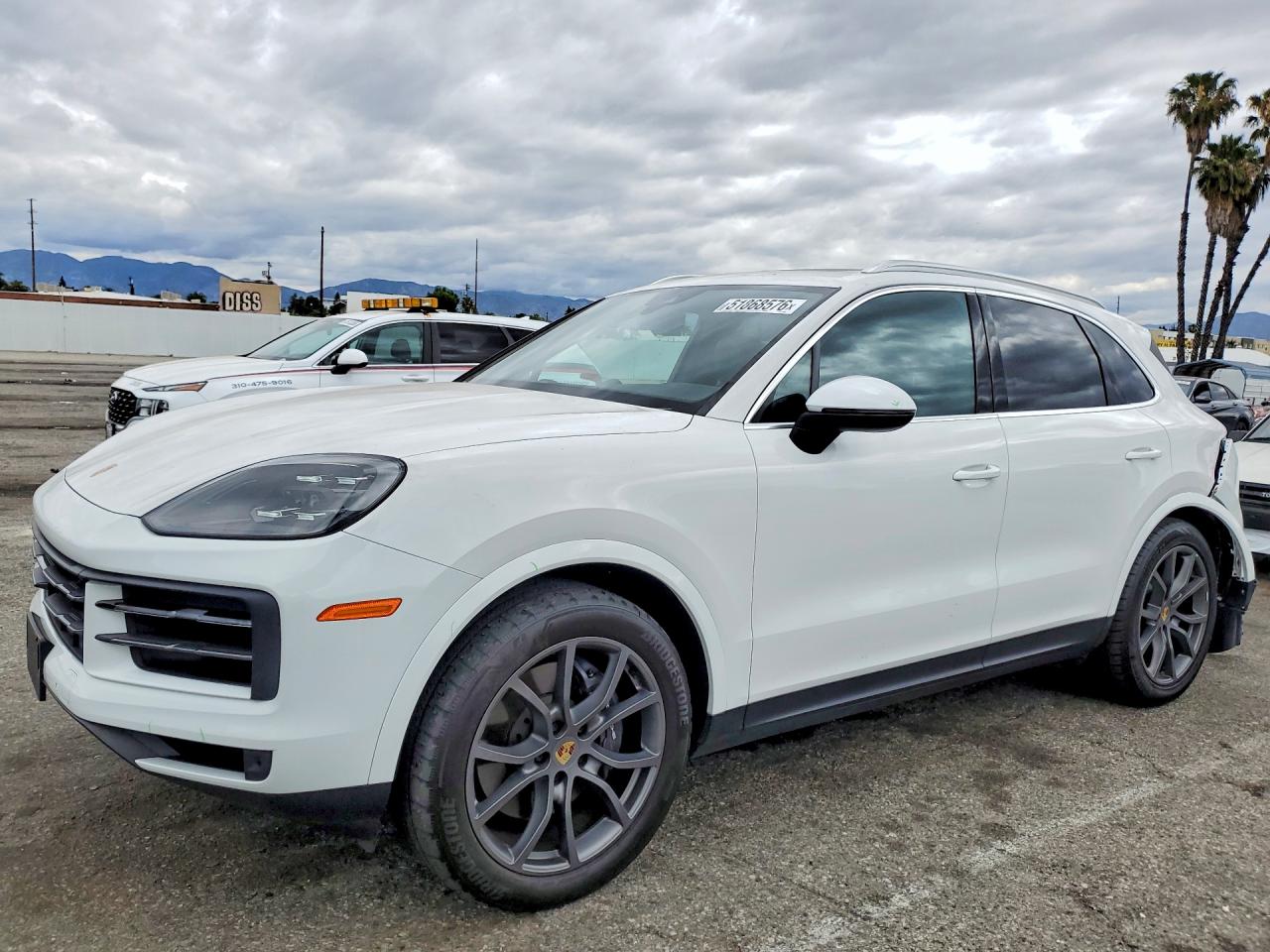2024 Porsche Cayenne VIN WP1AA2AY3RDA02573 COPART salvage auction — Rear End, CA - SALVAGE CERTIFICATE, sold $45,500 on 2026-08-11 (photo 1)