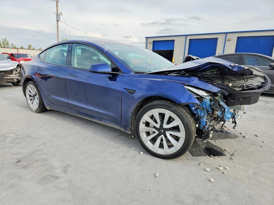 2022 Tesla Model 3 VIN 5YJ3E1EB5NF309227 COPART salvage auction — FRONT END, Tx - Salvage Vehicle Title, sold $3,100 on 2026-07-14 (photo 4)