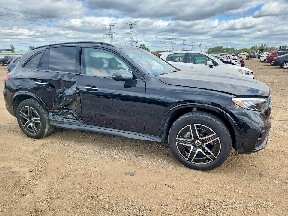 2025 Mercedes-benz Glc VIN W1NKM4HB9SF342386 COPART salvage auction — SIDE, Il - Salvage Certificate, sold $28,500 on 2026-07-28 (photo 4)