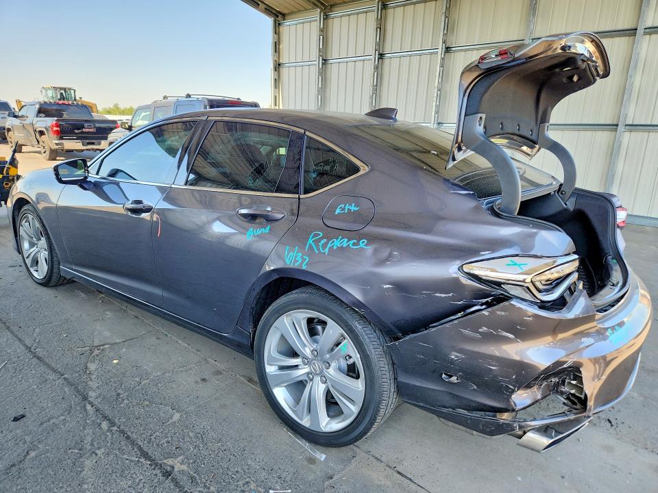 2023 Acura Tlx VIN 19UUB5F43PA000793 COPART salvage auction — REAR END, Ca - Salvage Certificate, sold $9,400 on 2026-07-02 (photo 2)