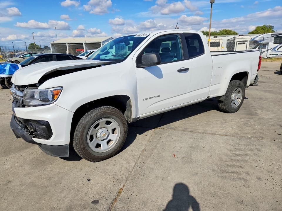 2022 Chevrolet Colorado VIN 1GCHSBEN6N1221519 COPART salvage auction — FRONT END, Salvage Title, sold $3,200 on 2026-07-27 (photo 1)