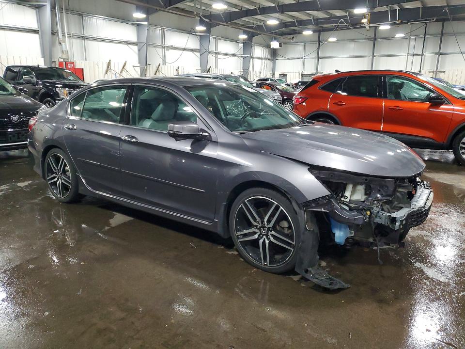 2017 Honda Accord VIN 1HGCR3F9XHA045349 COPART salvage auction — FRONT END, MN - CERT OF TITLE-SALVAGE, sold $6,600 on 2026-07-02 (photo 4)