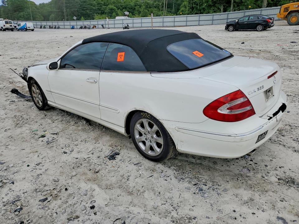 2004 Mercedes-benz Clk-klasse VIN WDBTK65G04T013964 COPART salvage auction — FRONT END, Ga - Cert Of Title-Rebuilt Salvage, sold $350 on 2026-07-20 (photo 2)
