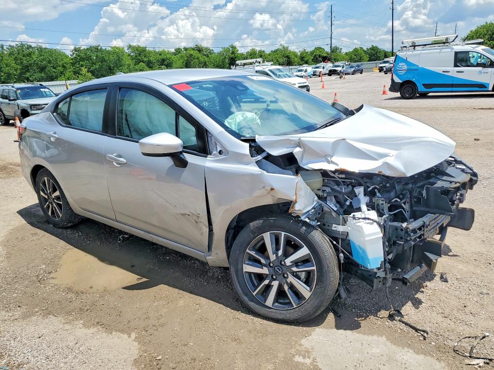 2025 Nissan Versa VIN 3N1CN8EV0SL839169 COPART salvage auction — FRONT END, Tx - Salvage Vehicle Title, sold $2,150 on 2026-07-09 (photo 4)