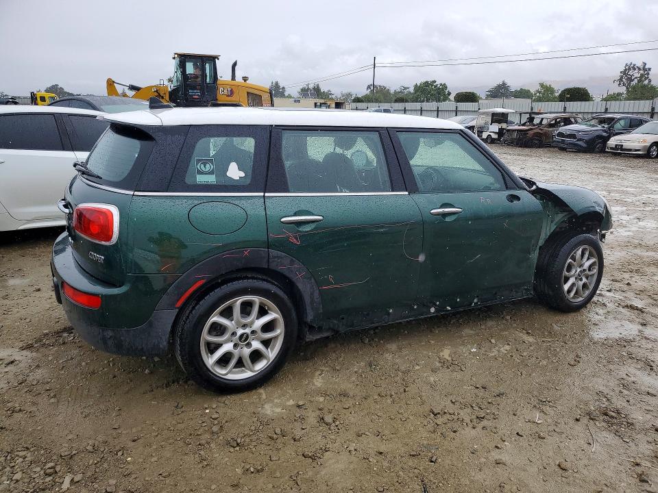 2016 Mini Cooper clubman VIN WMWLN5C59G2E30790 COPART salvage auction — FRONT END, Ca - Salvage Certificate, sold $2,100 on 2026-07-07 (photo 3)