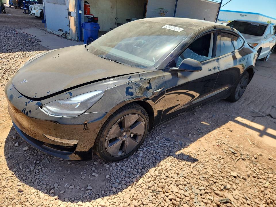 2023 Tesla VIN 5YJ3E1EA4PF476561 COPART salvage auction — FRONT END, Az - Cert Of Title - Salvage, sold $6,700 on 2026-07-07 (photo 1)