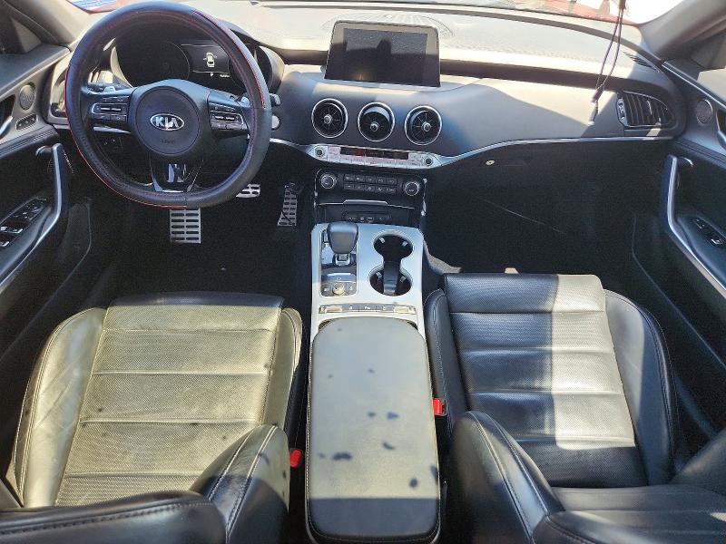 2018 Kia Stinger VIN KNAE55LC1J6018268 COPART salvage auction — FRONT END, Co - Public - Salvage Title, sold $5,200 on 2026-07-27 (photo 8)