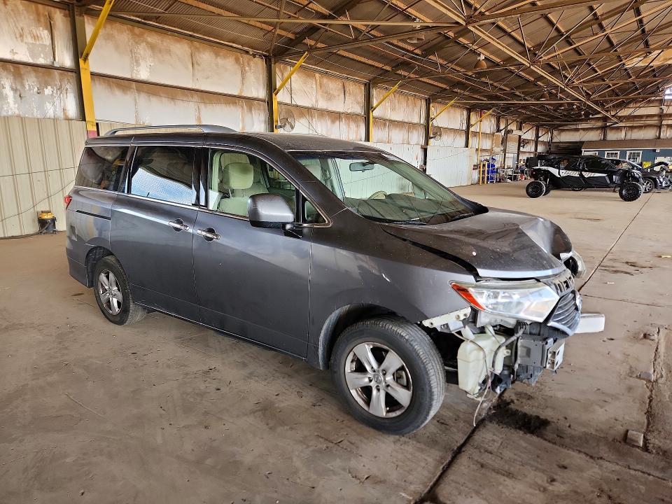 2017 Nissan Quest VIN JN8AE2KP0H9169894 COPART salvage auction — FRONT END, Az - Cert Of Title - Salvage, sold $900 on 2026-07-06 (photo 4)
