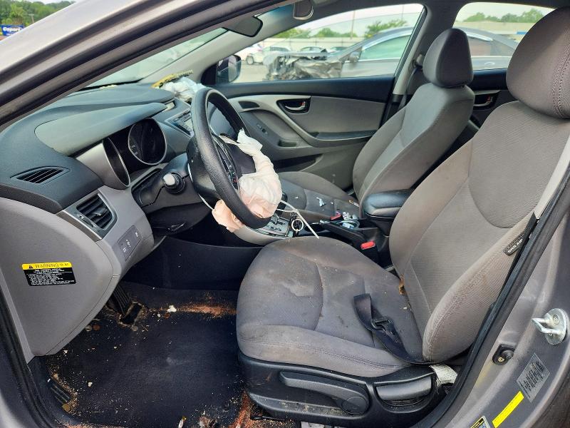 2013 Hyundai Elantra VIN KMHDH4AE7DU936882 COPART salvage auction — FRONT END, Ky - Bill Of Sale/Part Only/No Titl, sold $425 on 2026-07-09 (photo 7)
