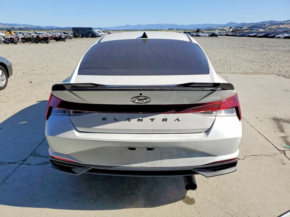 2021 Hyundai Elantra VIN 5NPLM4AGXMH045363 COPART salvage auction — FRONT END, Ca - Salvage Certificate, sold $4,350 on 2026-07-02 (photo 6)