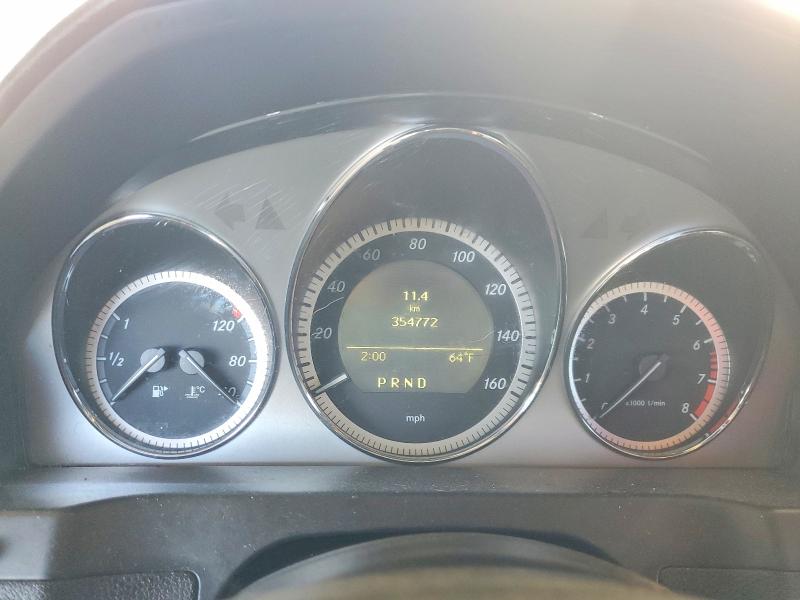 2011 Mercedes-benz C class VIN WDDGF5EB2BR174578 COPART salvage auction — MINOR DENT/SCRATCHES, Mt - Dis/Dlr/Exp Only Clean Title, sold $250 on 2026-07-28 (photo 9)