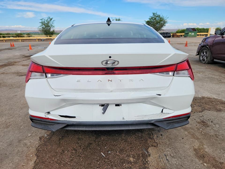 2021 Hyundai Elantra VIN 5NPLM4AG8MH003998 COPART salvage auction — REAR END, Nm - Cert Of Title-Salvage, sold $6,300 on 2026-07-09 (photo 6)