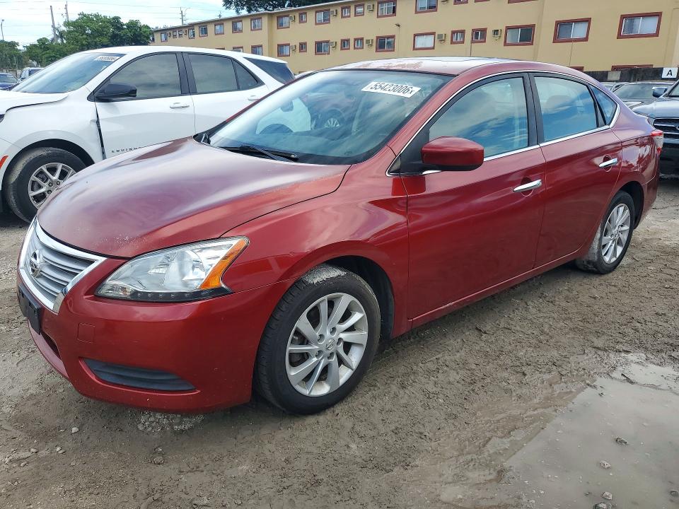 2015 Nissan Sentra VIN 3N1AB7AP7FY302678 COPART salvage auction — WATER/FLOOD, Fl - Certificate Of Title, sold $1,250 on 2026-07-09 (photo 1)