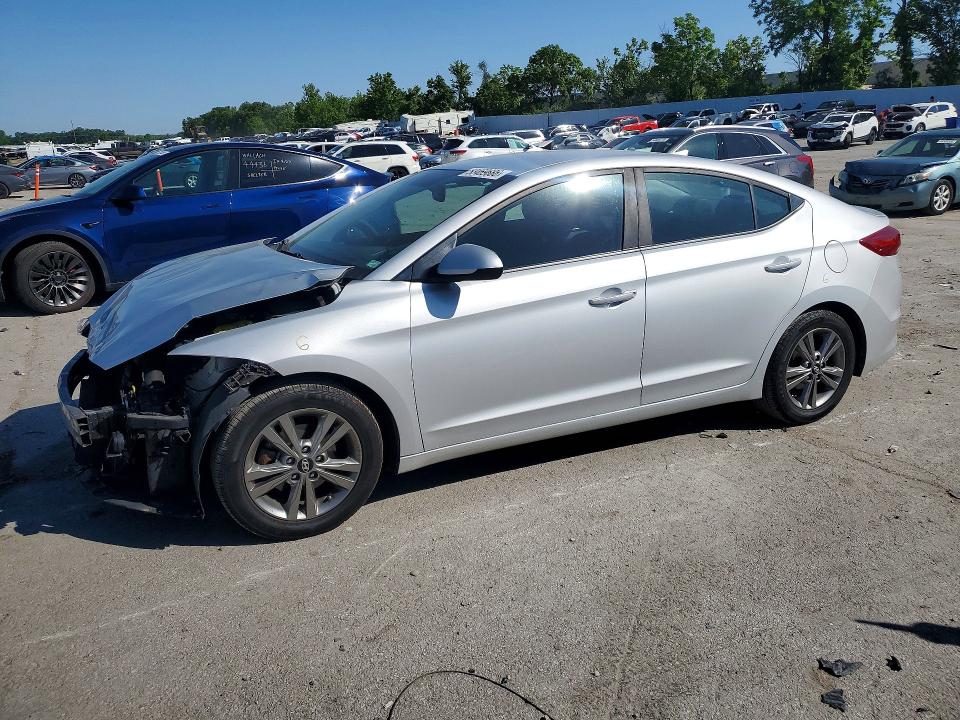 2018 Hyundai Elantra VIN KMHD84LF6JU467804 COPART salvage auction — FRONT END, Mo - Salvage Certificate Of Title, sold $2,050 on 2026-07-17 (photo 1)