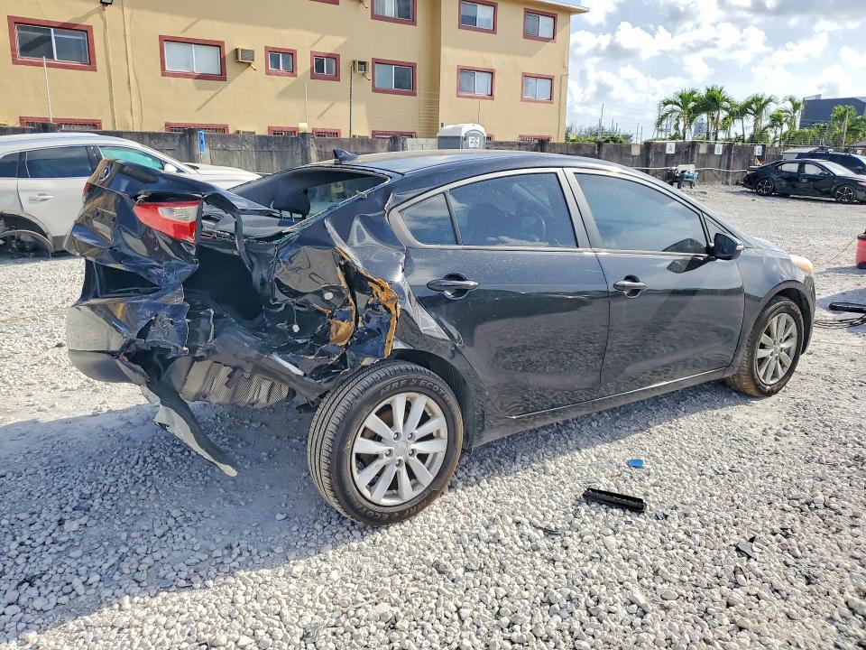 2014 Kia Forte VIN KNAFX4A69E5096671 COPART salvage auction — REAR END, Fl - Cert Of Title Slvg Rebuildable, sold $750 on 2026-07-07 (photo 3)