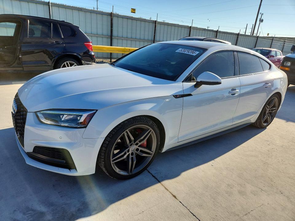 2018 Audi VIN WAUENCF57JA008164 COPART salvage auction — WATER/FLOOD, Tx - Salvage Title-Flood Damage, sold $5,900 on 2026-07-10 (photo 1)