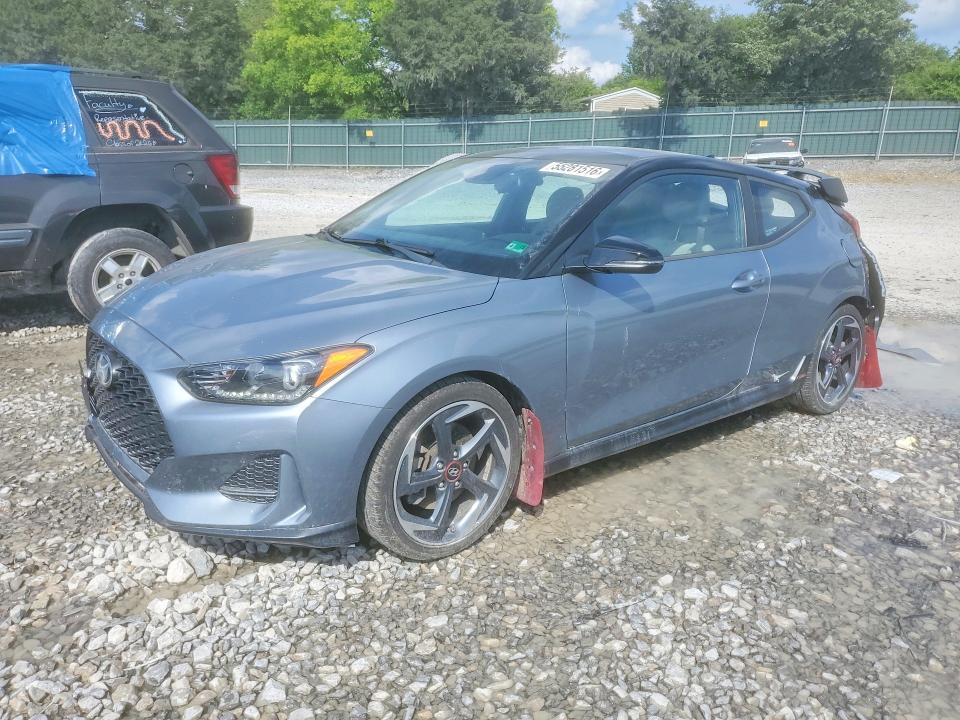 2019 Hyundai Veloster VIN KMHTH6AB1KU010472 COPART salvage auction — REAR END, Tn - Salvage Certificate, sold $2,550 on 2026-07-28 (photo 1)