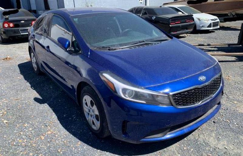 2017 Kia Forte VIN 3KPFK4A78HE045956 COPART salvage auction — SIDE, OH - CERTIFICATE OF TITLE (P), sold $1,300 on 2026-07-02 (photo 1)