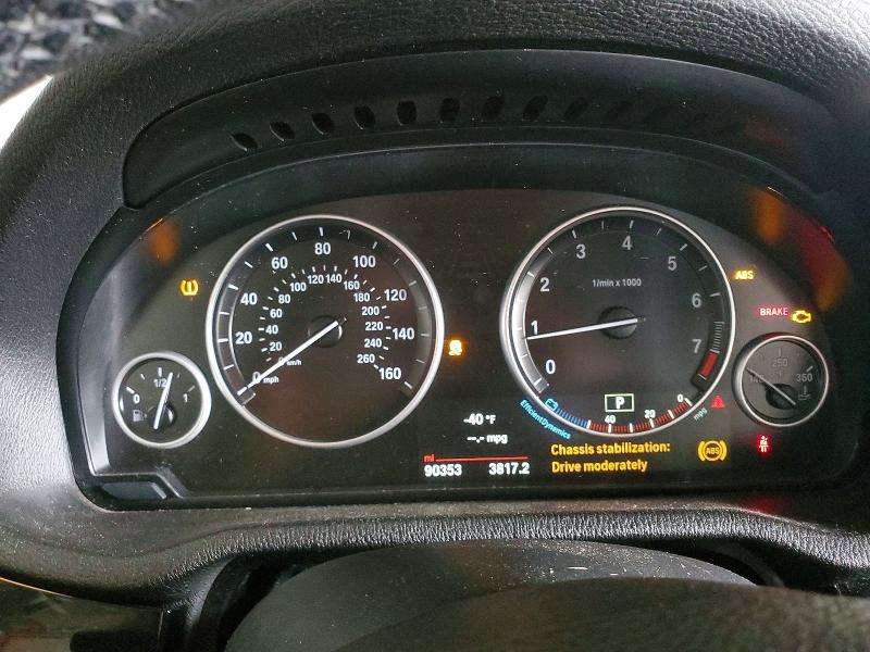 2016 BMW VIN 5UXWX9C52G0D87292 COPART salvage auction — FRONT END, Ca - Salvage Certificate, sold $2,950 on 2026-07-02 (photo 9)
