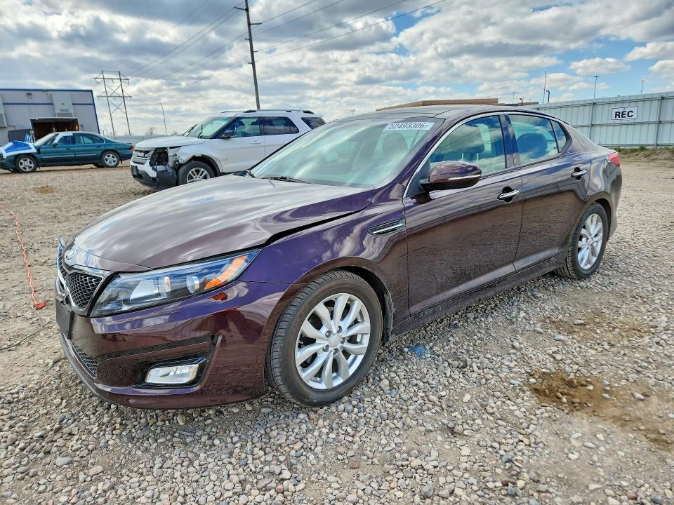 2014 Kia Optima VIN 5XXGN4A71EG274820 COPART salvage auction — FRONT END, Mn - Cert Of Title-Salvage, sold $3,500 on 2026-07-20 (photo 1)