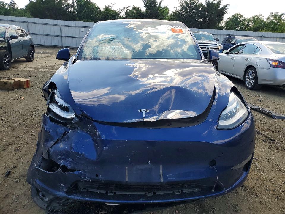 2021 Tesla Model y VIN 5YJYGDEE2MF061593 COPART salvage auction — FRONT END, Nj - Cert Of Title-Salvage, sold $5,800 on 2026-07-20 (photo 5)