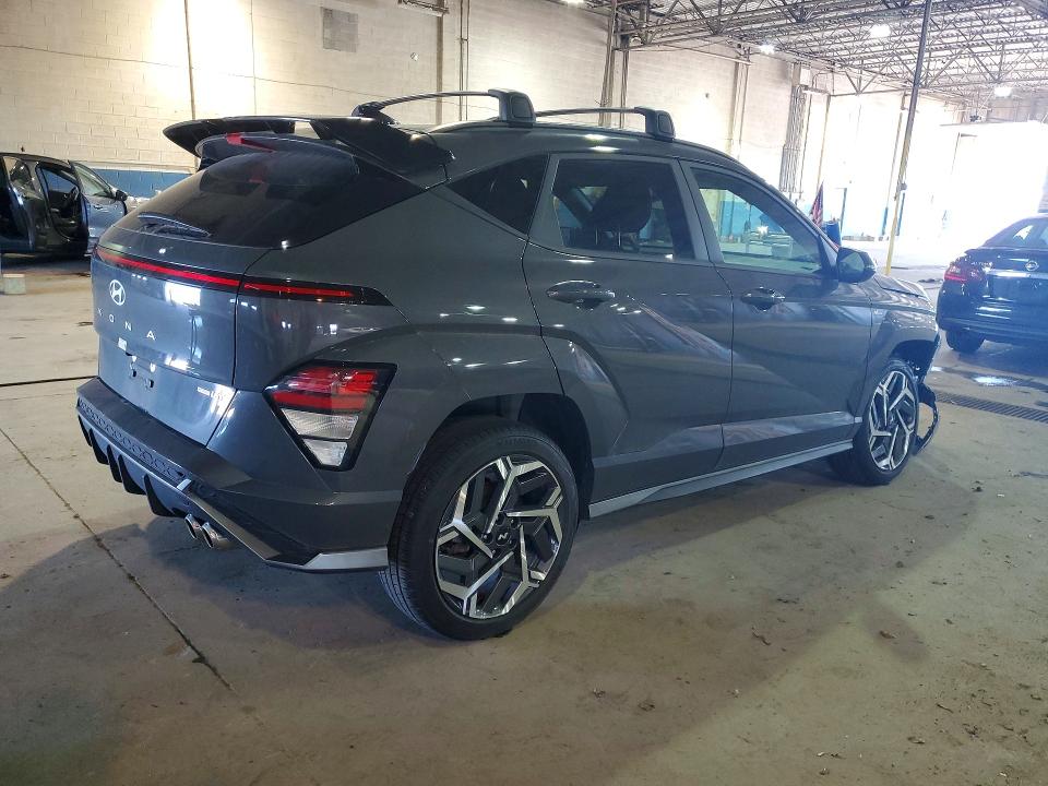 2025 Hyundai Kona VIN KM8HBCA35SU200595 COPART salvage auction — FRONT END, Mi - Cert Of Title-Salvage Vehicle, sold $9,500 on 2026-08-18 (photo 3)